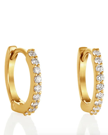 Petite Lab Grown Diamond Huggies - Evergleam Jewelry