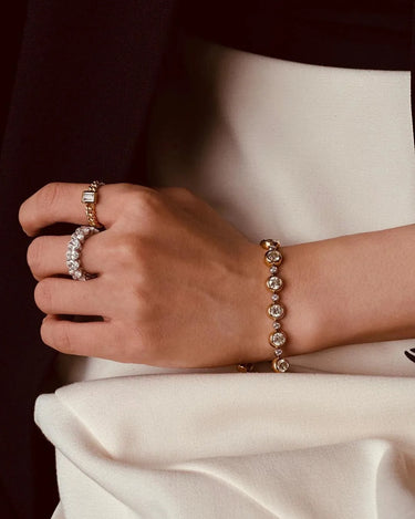 Bezel Classic Round Diamond Tennis Bracelet - Evergleam Jewelry