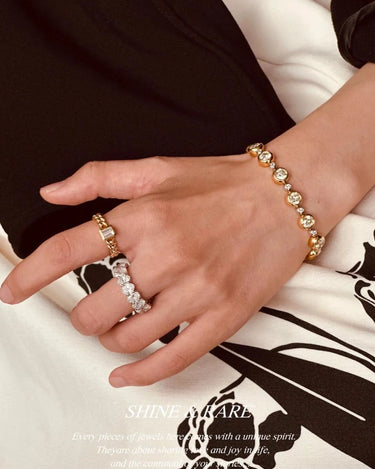 Bezel Classic Round Diamond Tennis Bracelet - Evergleam Jewelry
