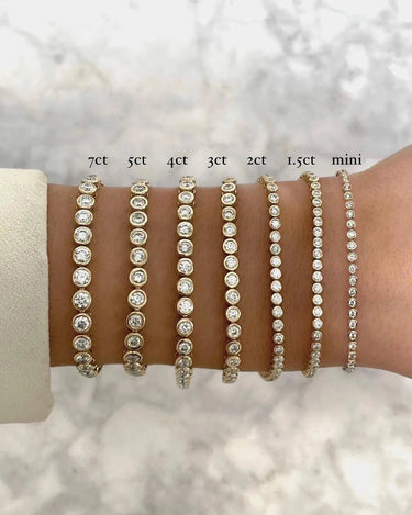 Bezel Classic Round Diamond Tennis Bracelet - Evergleam Jewelry