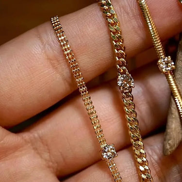 Lab Grown Diamond Cuban Link Bracelet - Evergleam Jewelry