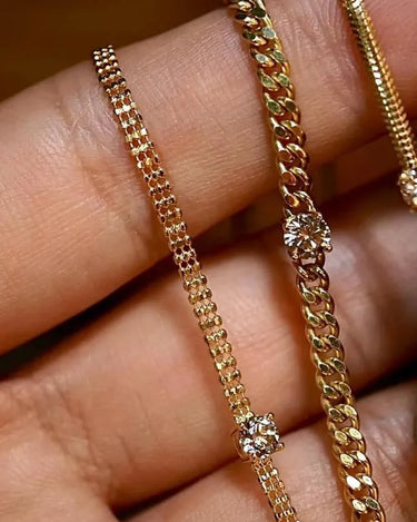Lab Grown Diamond Cuban Link Bracelet - Evergleam Jewelry