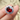 Authentic 2 Carat Natural Garnet Halo Ring
