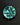 11mm hand-cut teal blue-green lab-grown sapphire loose gemstone with geometric star pattern 2026_USFG_Cutting_practice_photo_28