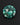 11mm hand-cut teal blue-green lab-grown sapphire loose gemstone with geometric star pattern 2026_USFG_Cutting_practice_photo_31