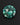 11mm hand-cut teal blue-green lab-grown sapphire loose gemstone with geometric star pattern 2026_USFG_Cutting_practice_photo_31