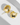 Fine 18k Pure Gold U-Shaped Huggie Hoop Stud Earrings Big Hollow Oval Design with Certificate Authentic Jewelry - Evergleam Jewelry