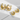 Fine 18k Pure Gold U-Shaped Huggie Hoop Stud Earrings Big Hollow Oval Design with Certificate Authentic Jewelry - Evergleam Jewelry
