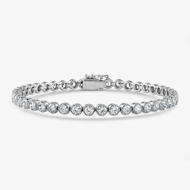 Bezel Classic Round Diamond Tennis Bracelet - Evergleam Jewelry