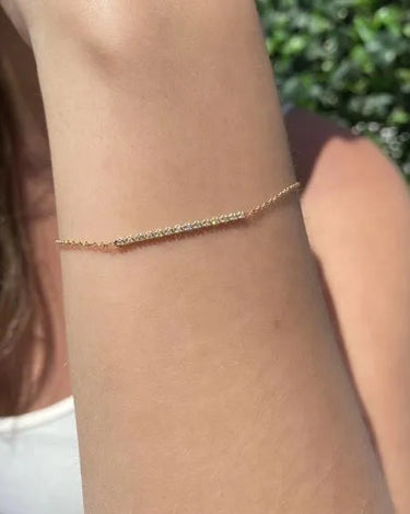 Diamond Bar Bracelet - Evergleam Jewelry