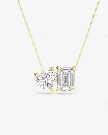 Double Stone Lab Grown Diamond Necklace - Evergleam Jewelry