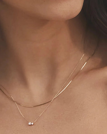 Double Stone Lab Grown Diamond Necklace - Evergleam Jewelry