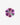 Hexagonal pink and green lab-grown sapphire loose stone