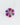Pink and green lab-grown sapphire viewed face-up on a pale background.