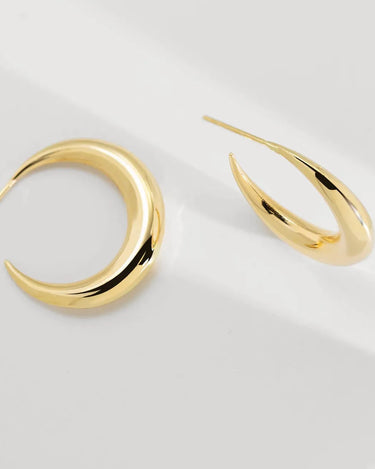C Shape Chunky Hoop - Evergleam Jewelry