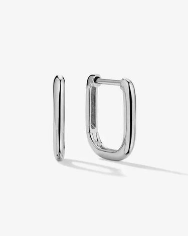 LOZRUNVE 925 Sterling Silver Gold Vermeil Fine Oval Hoop Earring Jewelry Set Ear Ring Women - Evergleam Jewelry