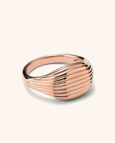 LOZRUNVE 18k Gold High Quality Men Women Sterling Silver Signet Ring 925 - Evergleam Jewelry