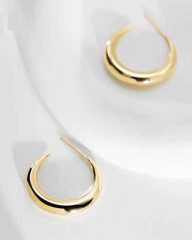 C Shape Chunky Hoop - Evergleam Jewelry
