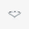Anster Wholesale S925 Moissanite Simple Design Ring V Shape Guard Ring Customized Accept - Evergleam Jewelry
