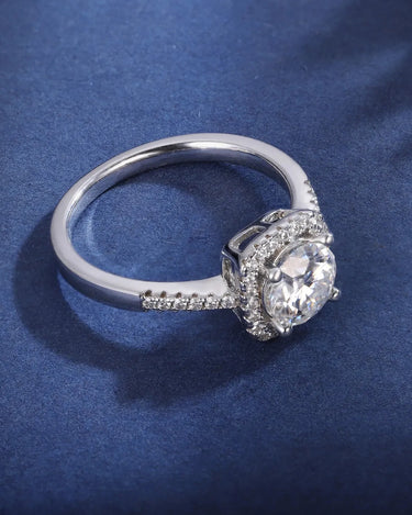 Factory Direct Sale 925 Sterling Silver Moissanite Gemstone Ring with Certificatificate - Evergleam Jewelry