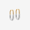 LOZRUNVE Fashion Designer Jewelry 925 Sterling Silver Gold Plated Minimalist U Shape Hoop Earring - Evergleam Jewelry