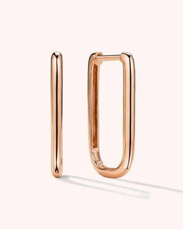LOZRUNVE 925 Sterling Silver Gold Vermeil Fine Oval Hoop Earring Jewelry Set Ear Ring Women - Evergleam Jewelry