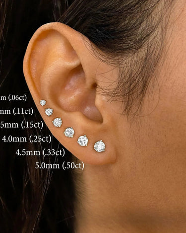 Round Lab Diamond Stud - Evergleam Jewelry