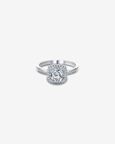 Factory Direct Sale 925 Sterling Silver Moissanite Gemstone Ring with Certificatificate - Evergleam Jewelry