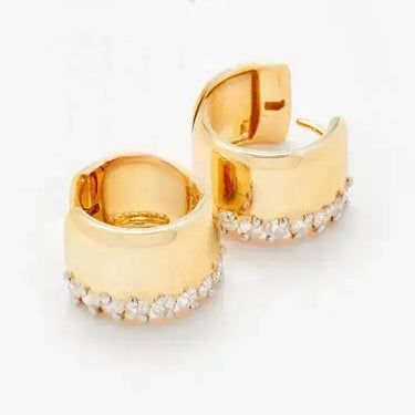 Wide Smooth Fashion Hoops
