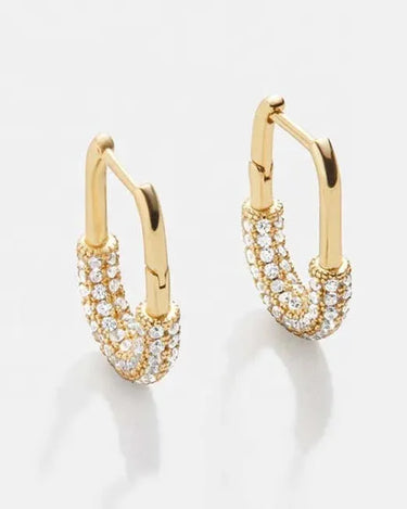 LOZRUNVE 925 Sterling Silver Bohemian Jewelry 18k Gold Oval Hoop Earring Wholesale - Evergleam Jewelry
