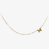 Trendy 9K Solid Gold Initial Letter name chain Necklace Customized Letter Name Necklace Real Gold Jewelry - Evergleam Jewelry