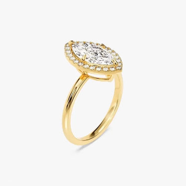 Halo Marquise Engagement Ring - Evergleam Jewelry