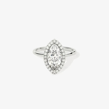 Halo Marquise Engagement Ring - Evergleam Jewelry
