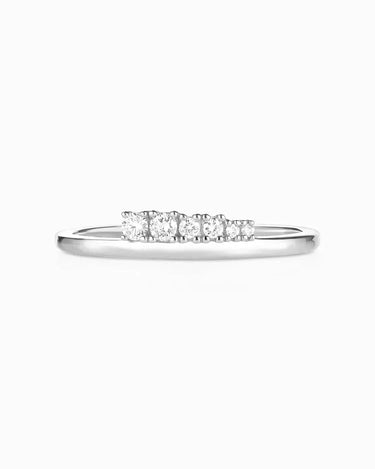 LOZRUNVE Hot Selling Design Jewelry 925 Silver Delicate Stackable Prong Setting Zirconia Ring Set Women - Evergleam Jewelry