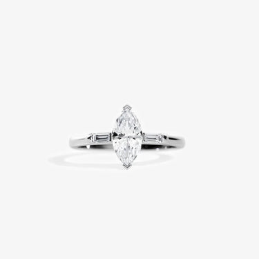Marquise 3 stone Engagement Ring - Evergleam Jewelry