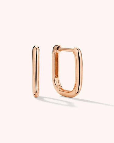 LOZRUNVE 925 Sterling Silver Gold Vermeil Fine Oval Hoop Earring Jewelry Set Ear Ring Women - Evergleam Jewelry