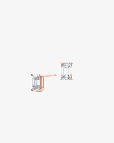 Fine Jewelry Diamond Earrings 18k White Gold Diamond Earring Studs Lab Diamond Earrings - Evergleam Jewelry
