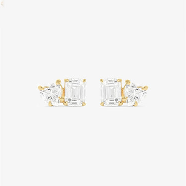 VLOVE Women's Luxury Jewelry Dangle Earrings 14K Diamond Gala Stud - Evergleam Jewelry