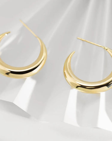 C Shape Chunky Hoop - Evergleam Jewelry