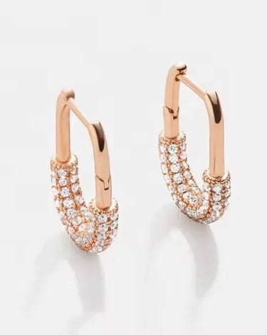LOZRUNVE 925 Sterling Silver Bohemian Jewelry 18k Gold Oval Hoop Earring Wholesale - Evergleam Jewelry