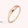 Curved Gold Signet Ring - Evergleam Jewelry