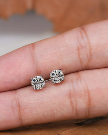 Round Lab Diamond Stud - Evergleam Jewelry