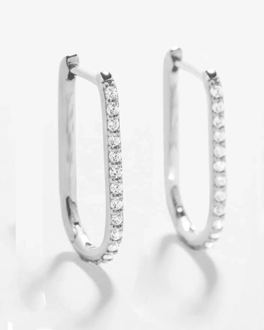 LOZRUNVE 925 Sterling Silver Simple 18k Gold Large Oval Huggie Hoop Earring - Evergleam Jewelry