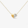 Heart Shape Pedant Necklaces with Pear Diamond - Evergleam Jewelry