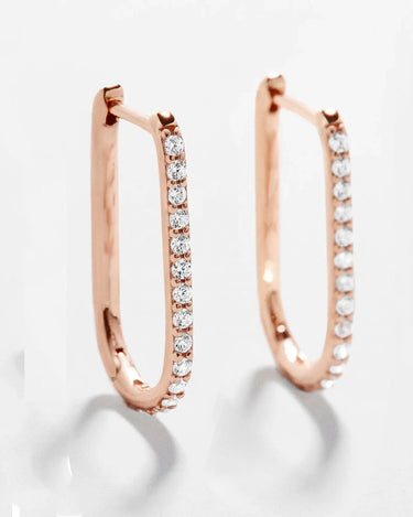 LOZRUNVE 925 Sterling Silver Simple 18k Gold Large Oval Huggie Hoop Earring - Evergleam Jewelry