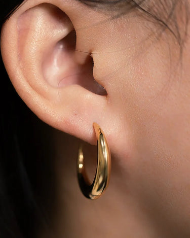 C Shape Chunky Hoop - Evergleam Jewelry