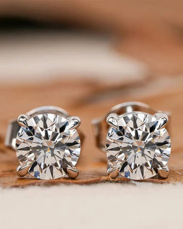 Round Lab Diamond Stud - Evergleam Jewelry