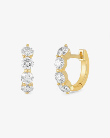 Lab Grown Diamond Huggies - Evergleam Jewelry