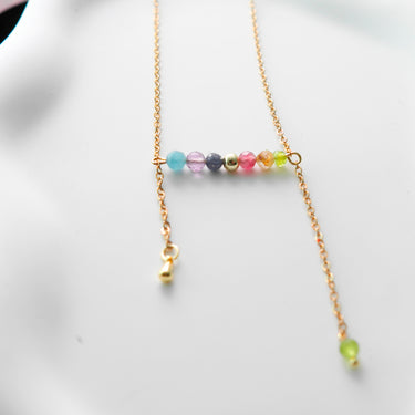 Custom Birthstone Bar Necklace – A Handcrafted Gift with Meaning