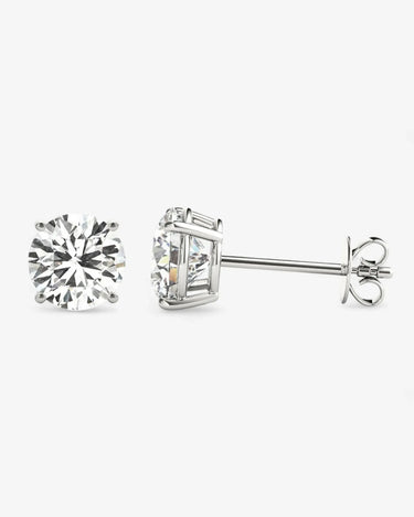 Round Lab Grown Diamond Studs - Evergleam Jewelry